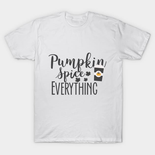 best gift for thanksgiving pumpkin spice everything t-shirt T-Shirt by alegant34